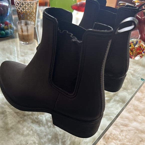 Jeffrey Campbell Stormie Rain Boots Havana Matt Black - Picture 4 of 7